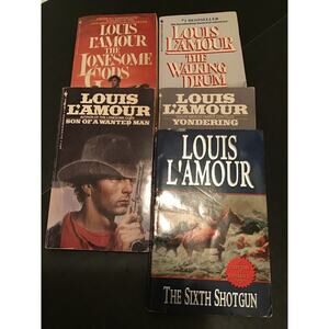 Louis L'Amour Western Book Lot-Lonesome Gods, Walking Drum, Sixth Shotgun etc